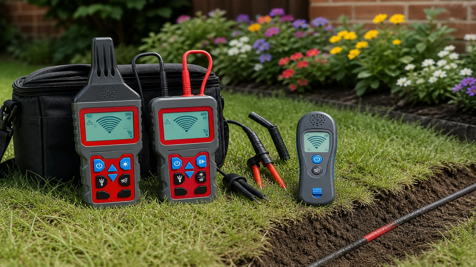 Comparison of a cable avoidance survey tool and a compact garden wire tracer on a UK lawn